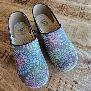 Dansko Multicolor Floral Mules